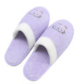 Lila Hello Kitty Slipper Schuhe Frau Hotel Slipper